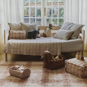 Подушка Лорена Каналс (Lorena Canals) "Этнос", розовая, 25 х 40 см